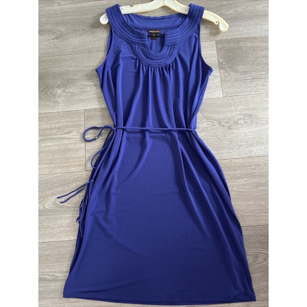 Dana Buchman Purple Sleeveless Scoop Neck Sundress